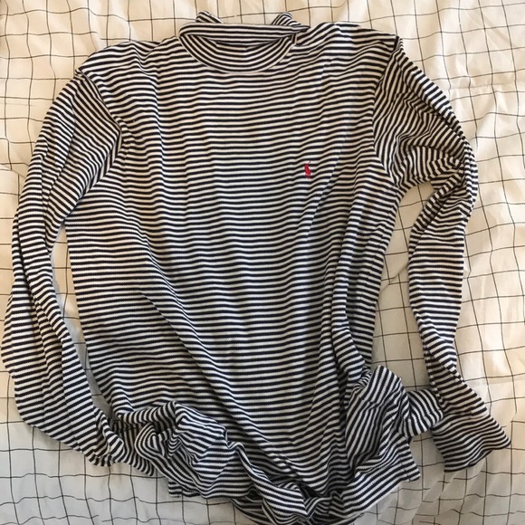 ralph lauren striped turtleneck